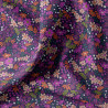 Printed Cotton MARIA Violet / Orange